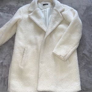 Zaful faux fur fuzzy coat